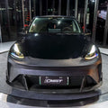 CMST Tuning Front Bumper & Lip for Tesla Model Y Performance AWD 2020 - 2025 Carbon Fiber/FRP Aftermarket Carbon Fiber Part / Bodykit - Robot Bodykits