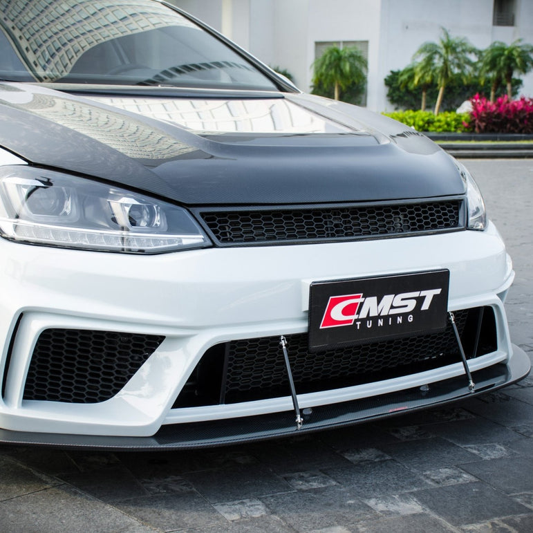 CMST Tuning Front Bumper & Lip & Grill for Volkswagen Golf & GTI & Golf R MK7 Aftermarket Carbon Fiber Part / Bodykit - Robot Bodykits