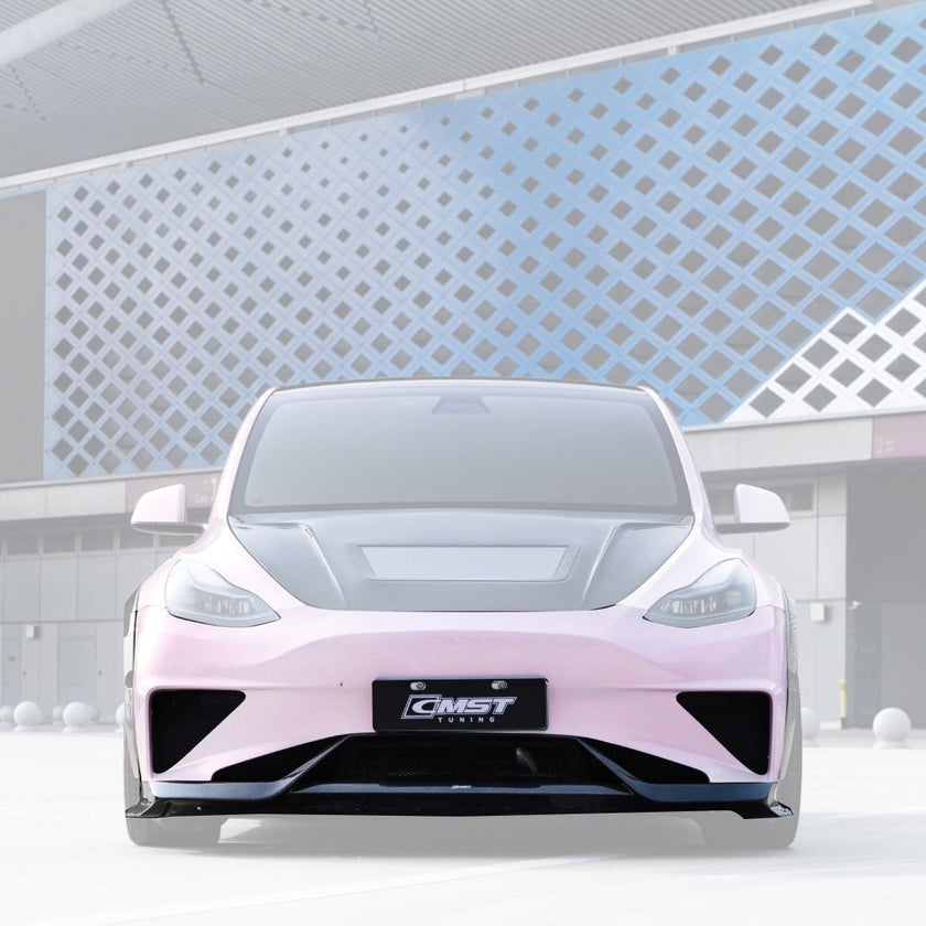 CMST Tuning Front Bumper & Lip Ver.2 for Tesla Model Y Aftermarket Carbon Fiber Part / Bodykit - Robot Bodykits