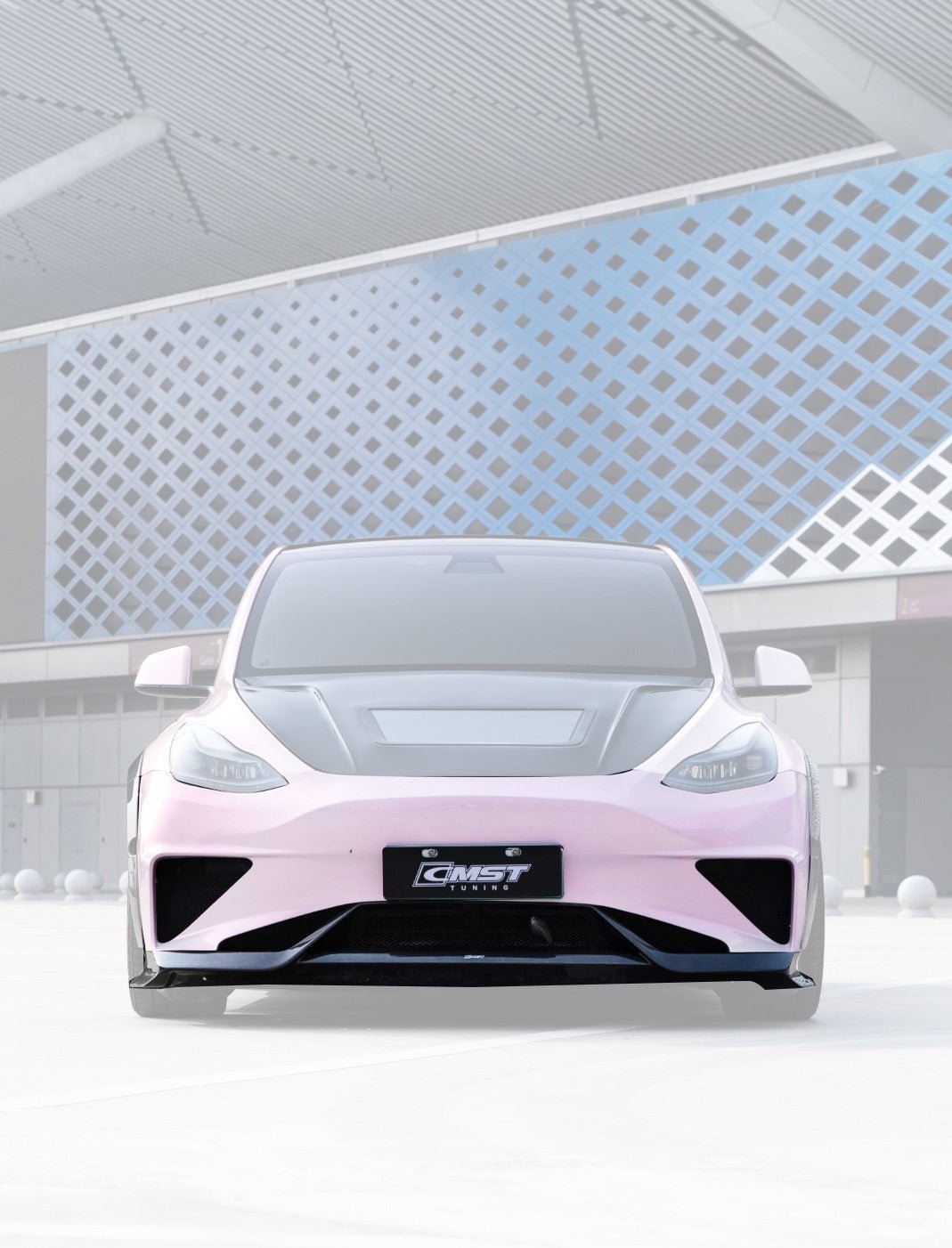 CMST Tuning Front Bumper & Lip Ver.2 for Tesla Model Y Aftermarket Carbon Fiber Part / Bodykit - Robot Bodykits