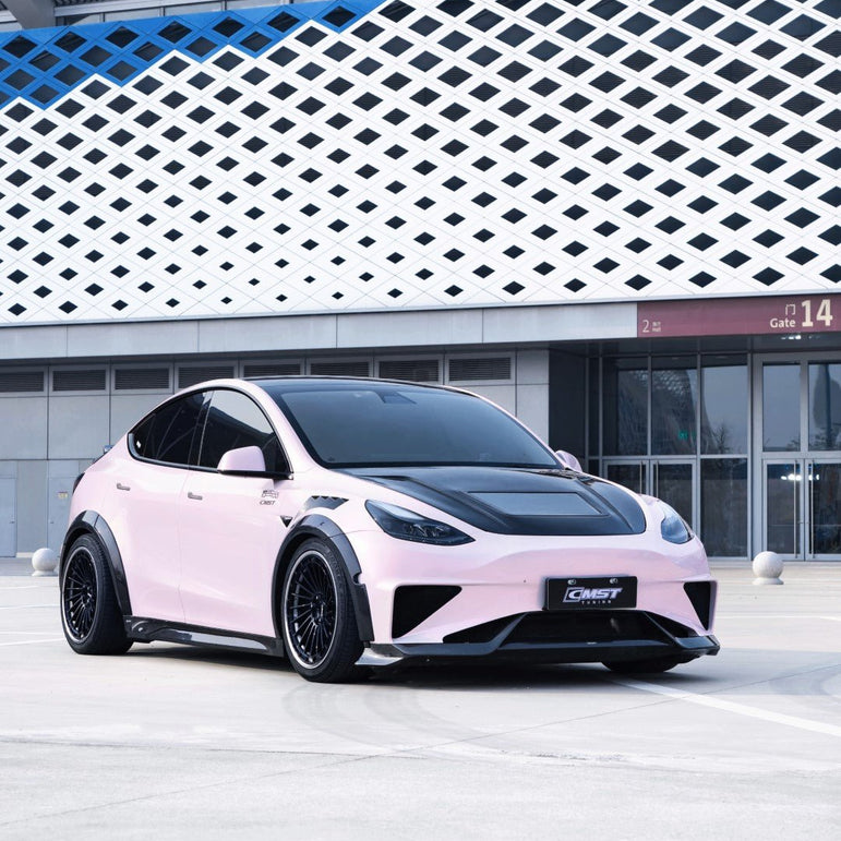 CMST Tuning Front Bumper & Lip Ver.2 for Tesla Model Y Aftermarket Carbon Fiber Part / Bodykit - Robot Bodykits