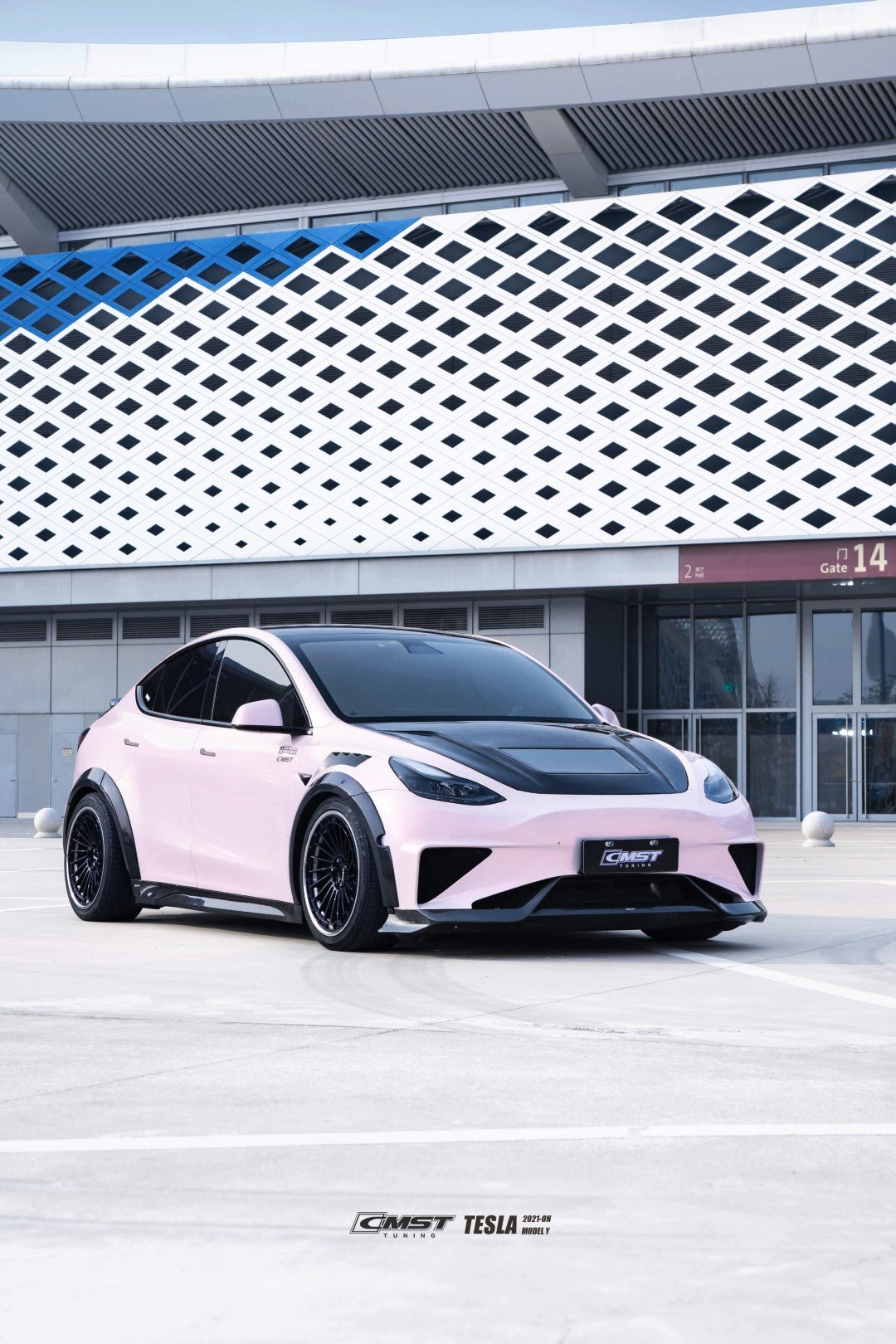 CMST Tuning Front Bumper & Lip Ver.2 for Tesla Model Y Aftermarket Carbon Fiber Part / Bodykit - Robot Bodykits
