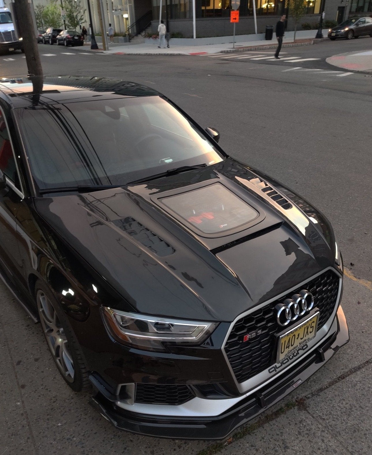 CMST Tuning Glass Transparent Carbon Fiber Hood Bonnet Ver.3 for Audi RS3 2018-2020 & 2014-2020 A3 & A3 S Line & S3 Aftermarket Carbon Fiber Part / Bodykit - Robot Bodykits