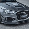 CMST Tuning Glass Transparent Carbon Fiber Hood Bonnet Ver.3 for Audi RS3 2018-2020 & 2014-2020 A3 & A3 S Line & S3 Aftermarket Carbon Fiber Part / Bodykit - Robot Bodykits
