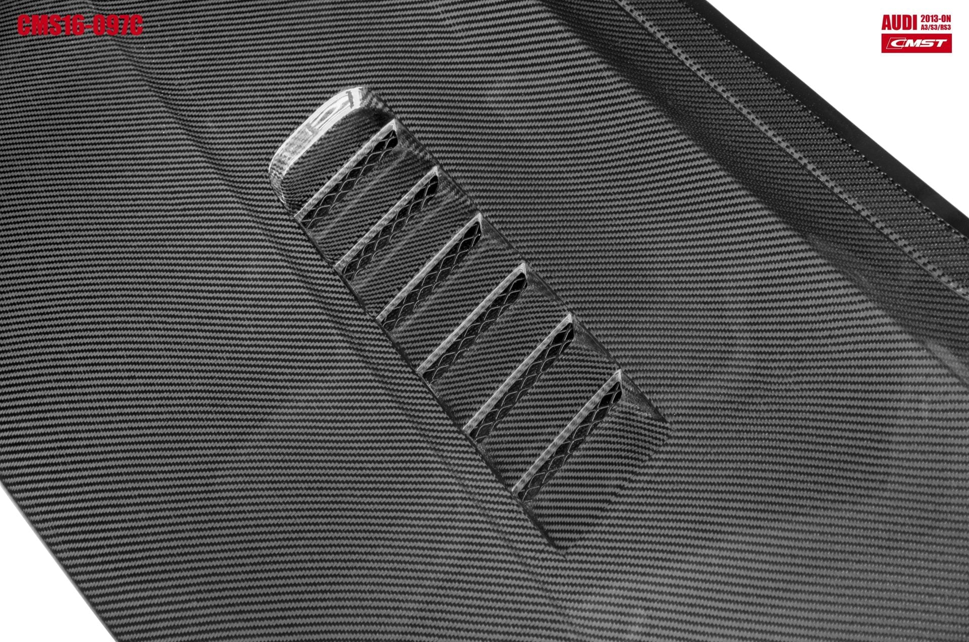 CMST Tuning Glass Transparent Carbon Fiber Hood Bonnet Ver.3 for Audi RS3 2018-2020 & 2014-2020 A3 & A3 S Line & S3 Aftermarket Carbon Fiber Part / Bodykit - Robot Bodykits