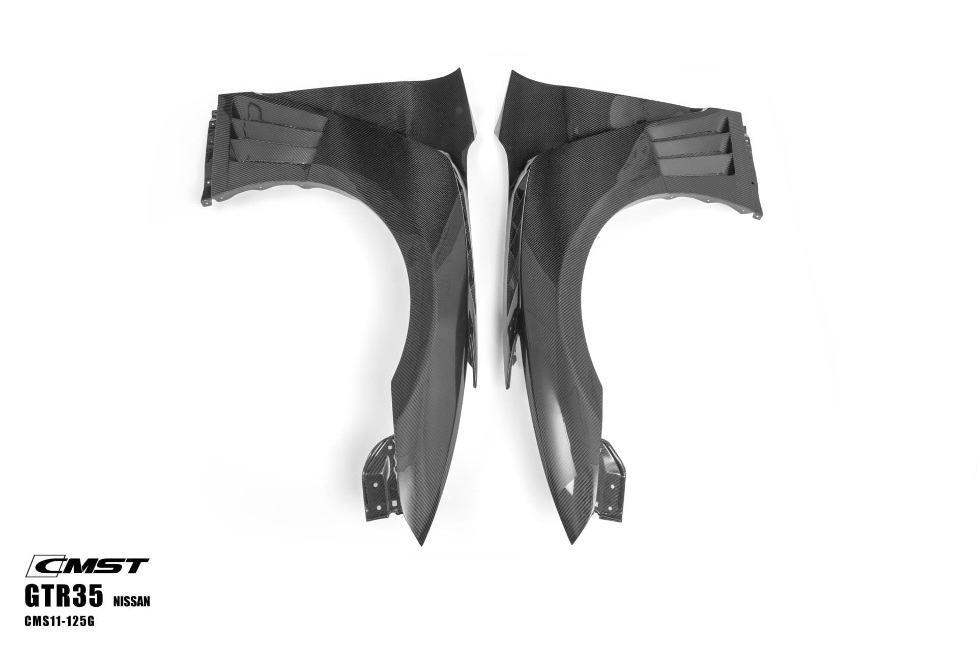 CMST Tuning Pre-preg Carbon Fiber Front Fenders for Nissan GTR GT-R R35 2008-2022 (Pair) Aftermarket Carbon Fiber Part / Bodykit - Robot Bodykits