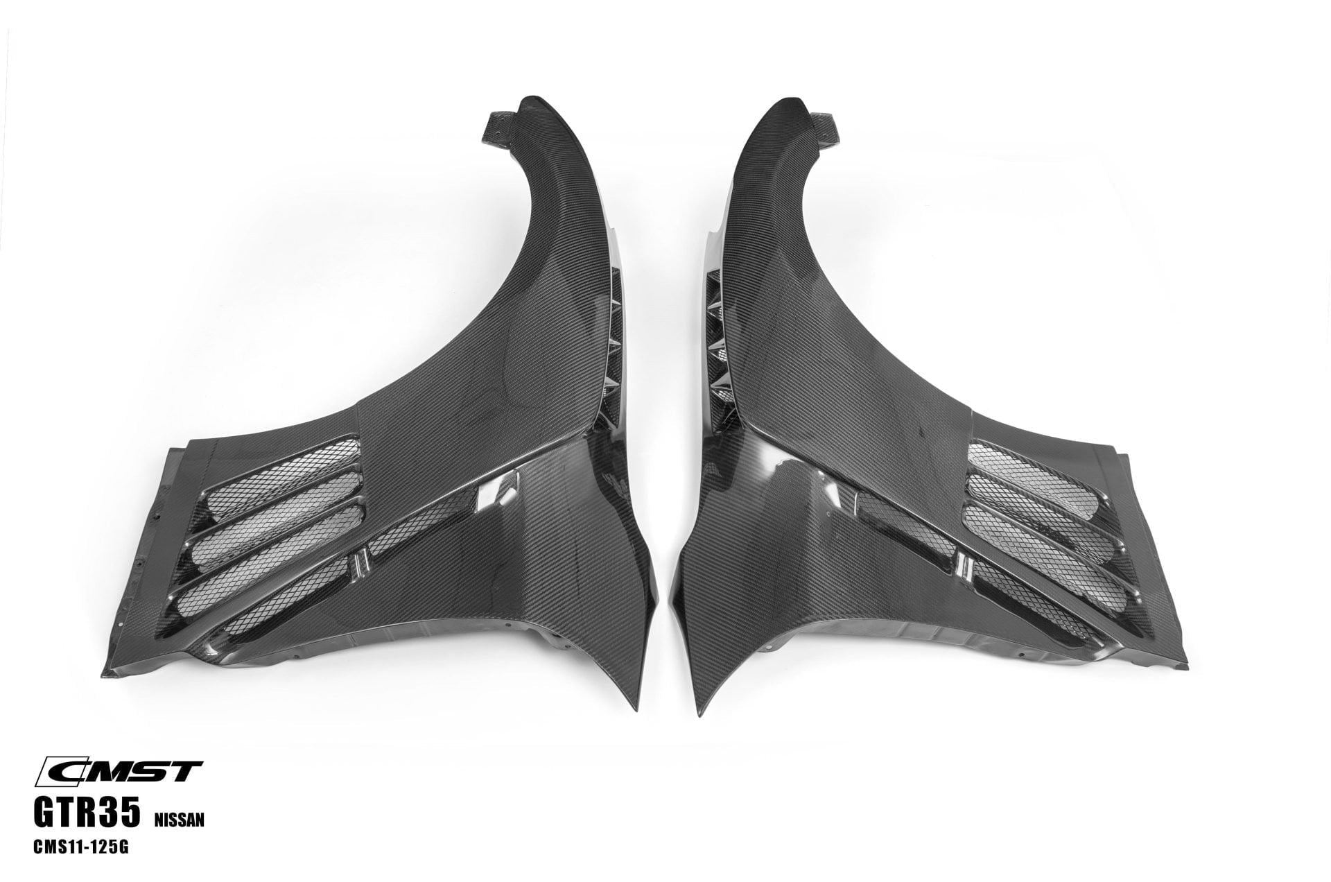 CMST Tuning Pre-preg Carbon Fiber Front Fenders for Nissan GTR GT-R R35 2008-2022 (Pair) Aftermarket Carbon Fiber Part / Bodykit - Robot Bodykits