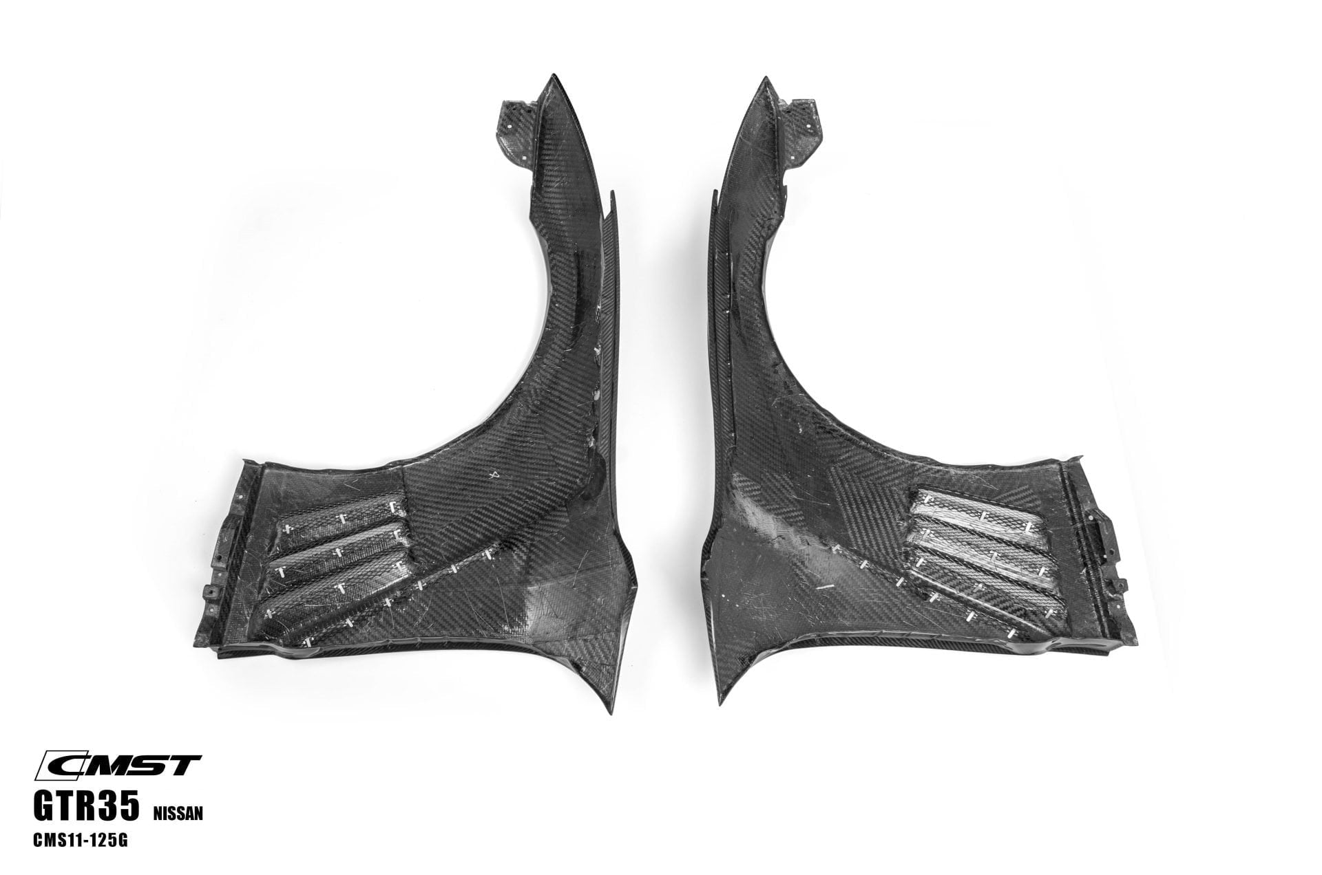 CMST Tuning Pre-preg Carbon Fiber Front Fenders for Nissan GTR GT-R R35 2008-2022 (Pair) Aftermarket Carbon Fiber Part / Bodykit - Robot Bodykits