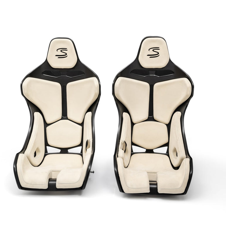 CMST Tuning Prepreg / Dry - Carbon Senna Style Seat for McLarens (Pair) Aftermarket Carbon Fiber Part / Bodykit - Robot Bodykits