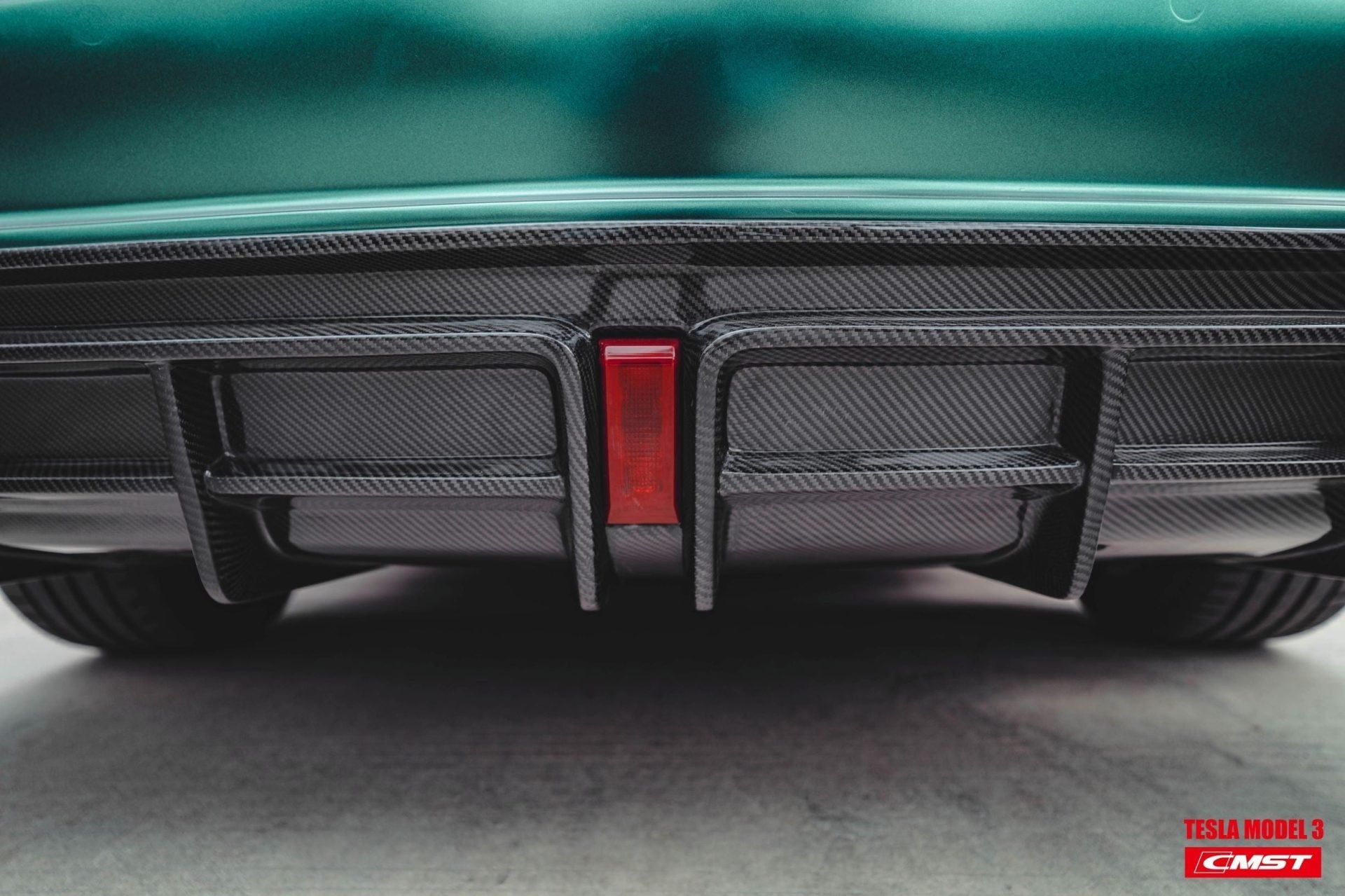 CMST Tuning Rear Bumper & Rear Diffuser for Tesla Model 3 Aftermarket Carbon Fiber Part / Bodykit - Robot Bodykits