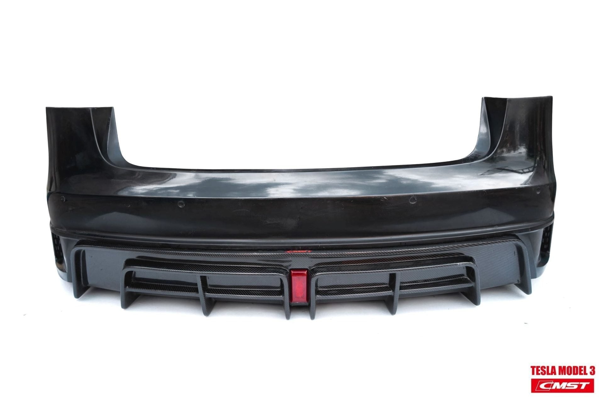 CMST Tuning Rear Bumper & Rear Diffuser for Tesla Model 3 Aftermarket Carbon Fiber Part / Bodykit - Robot Bodykits