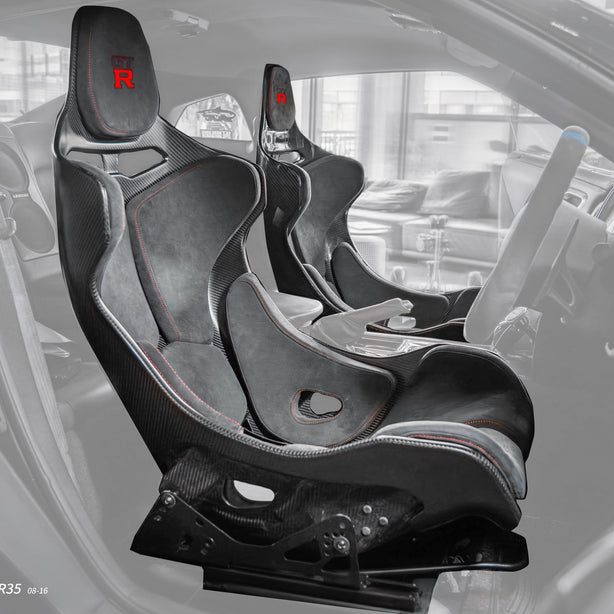 CMST Tuning Senna Style Seat for Nissan GTR R35 CBA DBA EBA 2008 - 2024 Dry Pre - preg Carbon Fiber Aftermarket Carbon Fiber Part / Bodykit - Robot Bodykits