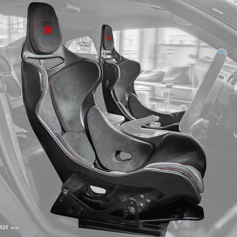 CMST Tuning Senna Style Seat for Nissan GTR R35 CBA DBA EBA 2008 - 2024 Dry Pre - preg Carbon Fiber Aftermarket Carbon Fiber Part / Bodykit - Robot Bodykits