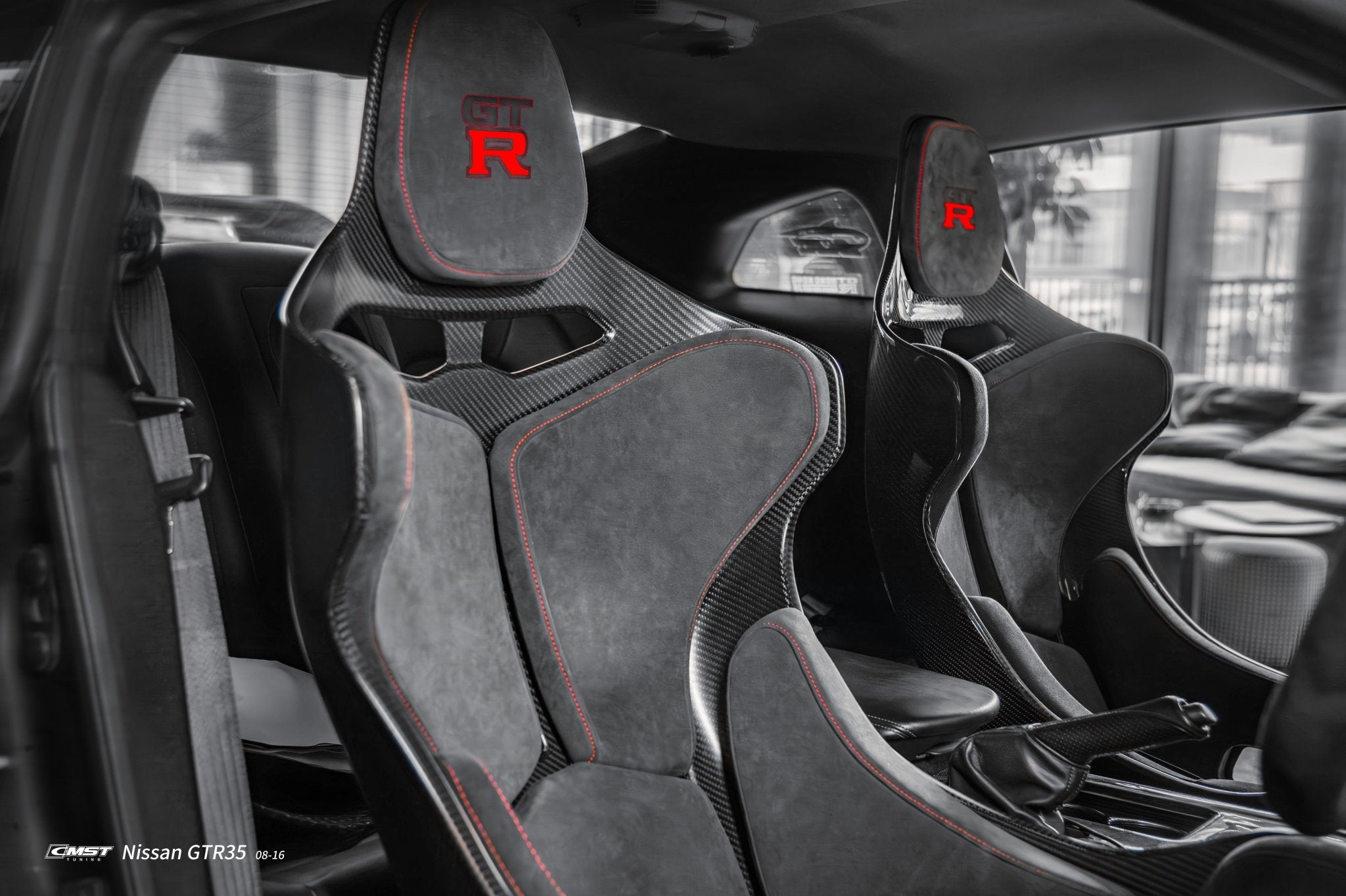 CMST Tuning Senna Style Seat for Nissan GTR R35 CBA DBA EBA 2008 - 2024 Dry Pre - preg Carbon Fiber Aftermarket Carbon Fiber Part / Bodykit - Robot Bodykits