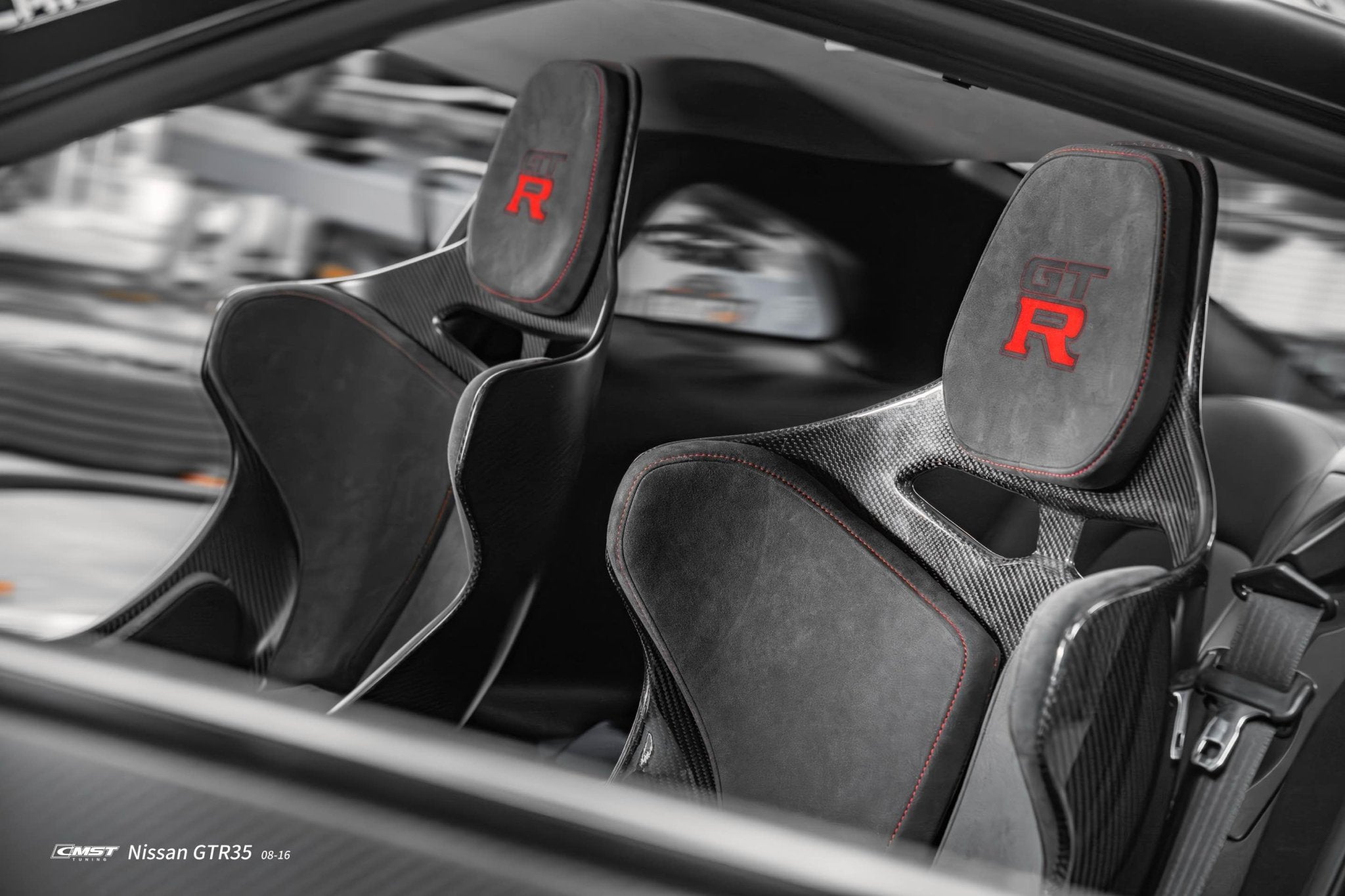 CMST Tuning Senna Style Seat for Nissan GTR R35 CBA DBA EBA 2008 - 2024 Dry Pre - preg Carbon Fiber Aftermarket Carbon Fiber Part / Bodykit - Robot Bodykits