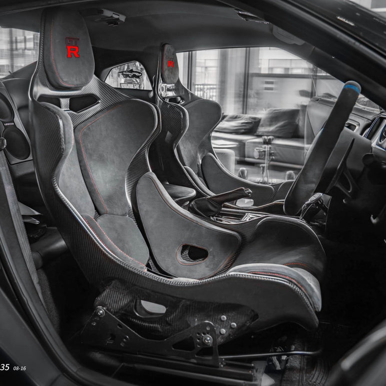 CMST Tuning Senna Style Seat for Nissan GTR R35 CBA DBA EBA 2008 - 2024 Dry Pre - preg Carbon Fiber Aftermarket Carbon Fiber Part / Bodykit - Robot Bodykits