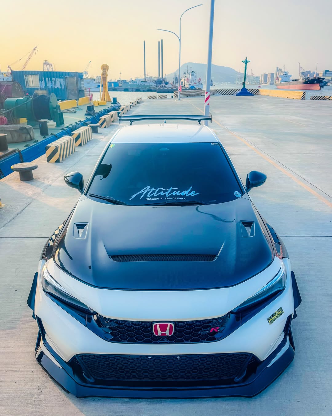 CMST Tuning V1 Hood Bonnet for Honda Civic Type - R FL5 2023 - 2025 Carbon Fiber Aftermarket Carbon Fiber Part / Bodykit - Robot Bodykits