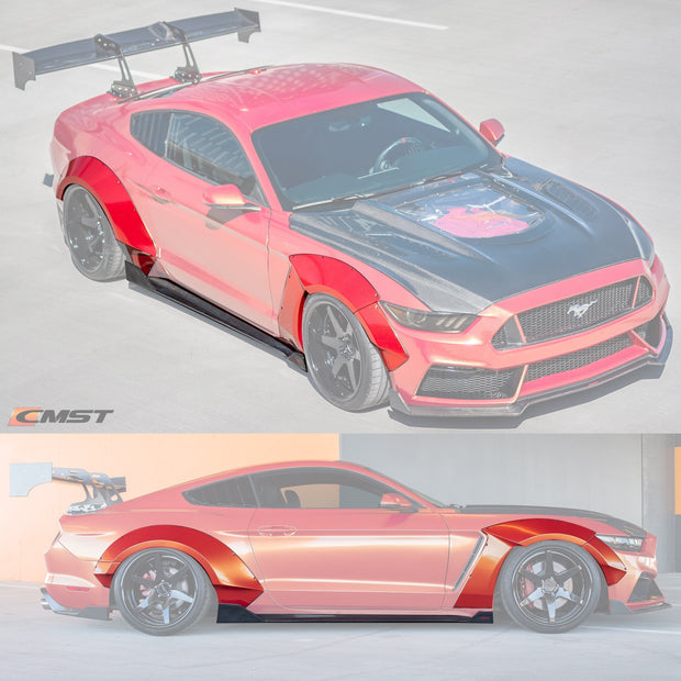 CMST Tuning Widebody Front & Rear Wheel Arches for Ford Mustang S550.1 2015- 2017 Aftermarket Carbon Fiber Part / Bodykit - Robot Bodykits