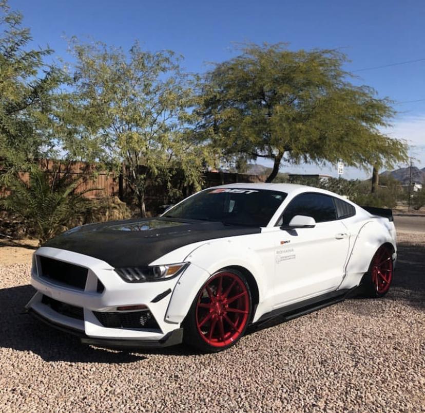 CMST Tuning Widebody Front & Rear Wheel Arches for Ford Mustang S550.1 2015- 2017 Aftermarket Carbon Fiber Part / Bodykit - Robot Bodykits