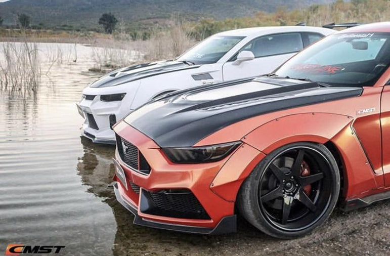 CMST Tuning Widebody Front & Rear Wheel Arches for Ford Mustang S550.1 2015- 2017 Aftermarket Carbon Fiber Part / Bodykit - Robot Bodykits