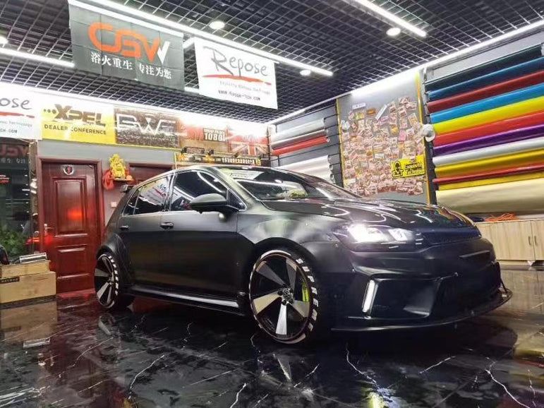 CMST Tuning Widebody Wheel Arches & Side Skirts for Volkswagen GTI Golf R MK7 MK7.5 Aftermarket Carbon Fiber Part / Bodykit - Robot Bodykits