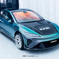 CMST V2 Tempered Glass Clearview Hood for Tesla Model 3 Highland 2024 - ON Aftermarket Carbon Fiber Part / Bodykit - Robot Bodykits