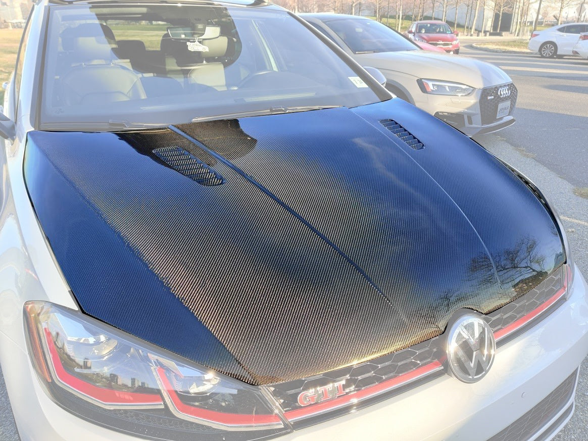 CMST Tuning Carbon Fiber Hood for Volkswagen GTI MK7 MK7.5 - Robot Bodykits