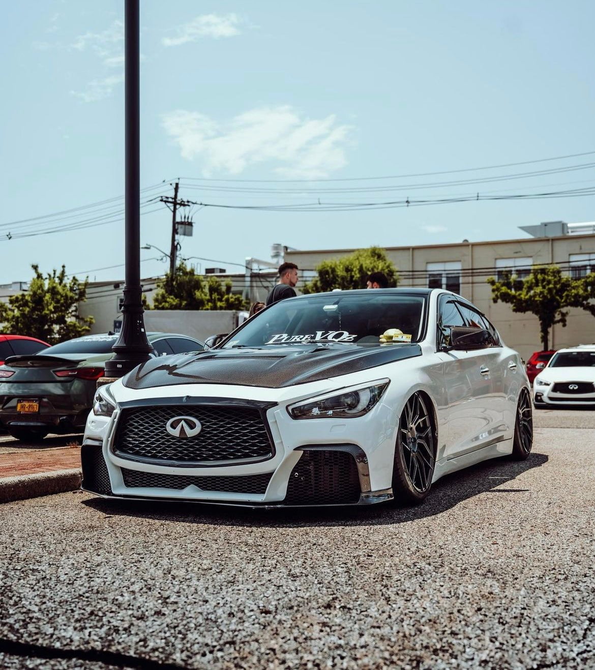 CMST Tuning Carbon Fiber Hood Bonnet for Infiniti Q50 2014-2022 - Robot Bodykits