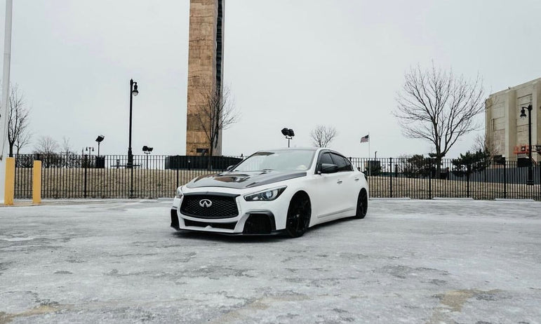 CMST Tuning Carbon Fiber Hood Bonnet for Infiniti Q50 2014-2022 - Robot Bodykits