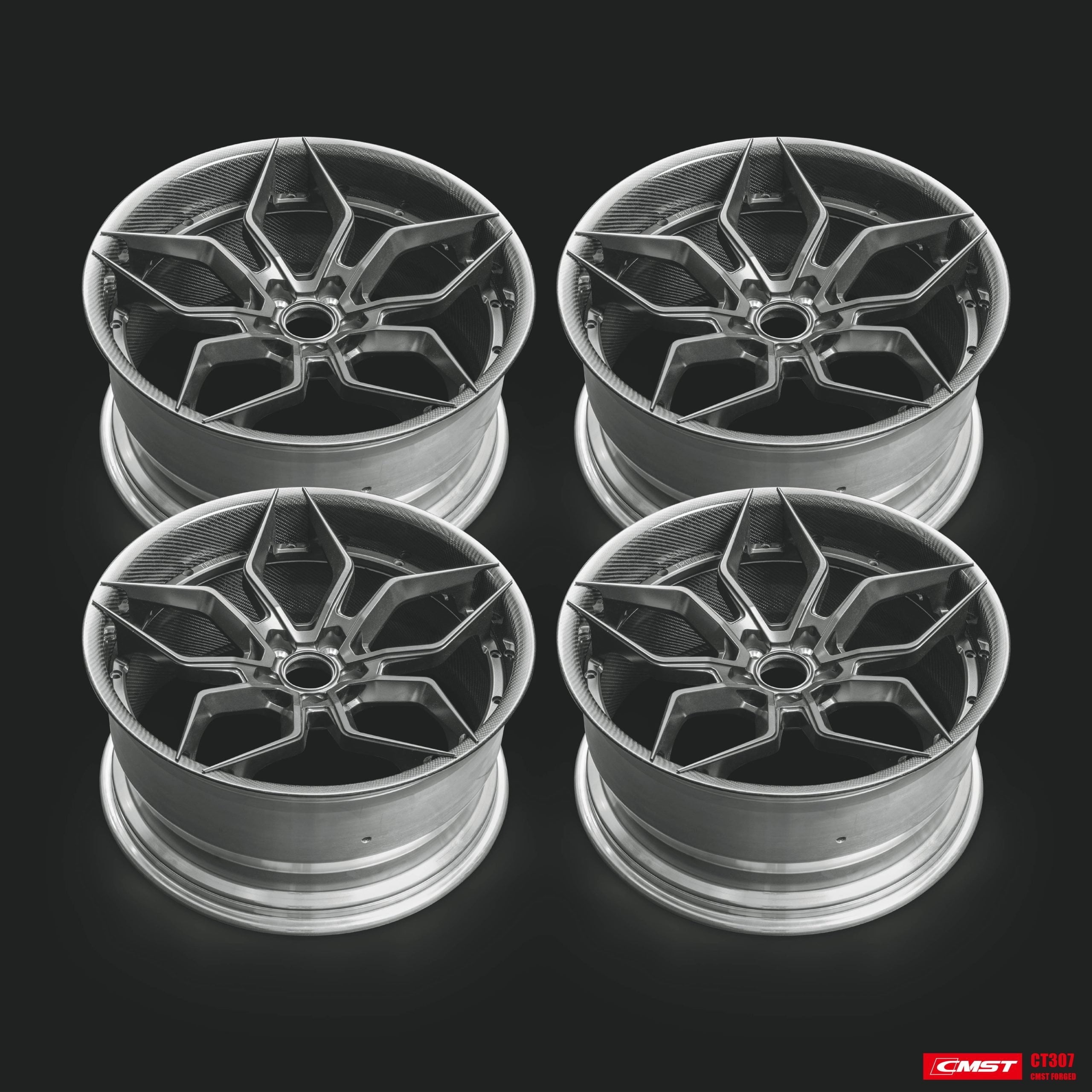 CMST 2-Piece Custom Forged Wheels CT307 - Robot Bodykits