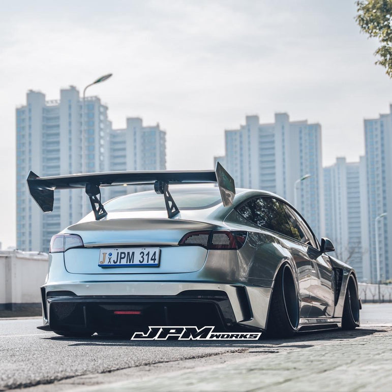 Robot Craftsman Tesla Model 3 2017-2023 “HACKER” Widebody FRP & Partial Carbon Full Kit