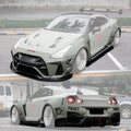 DarwinPRO 2008 - 2022 Nissan GTR R35 CBA & DBA & EBA BKSSII Style Partial Carbon Fiber Full Wide Body Kit Aftermarket Carbon Fiber Part / Bodykit - Robot Bodykits