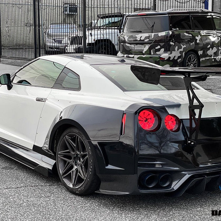DarwinPRO 2008 - 2022 Nissan GTR R35 CBA & DBA & EBA BKSSII Style Partial Carbon Fiber Full Wide Body Kit Aftermarket Carbon Fiber Part / Bodykit - Robot Bodykits