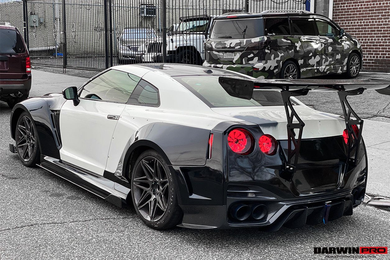 DarwinPRO 2008 - 2022 Nissan GTR R35 CBA & DBA & EBA BKSSII Style Partial Carbon Fiber Full Wide Body Kit Aftermarket Carbon Fiber Part / Bodykit - Robot Bodykits