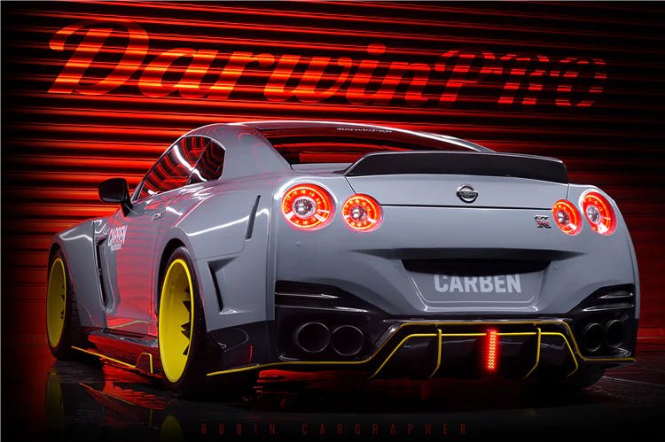 DarwinPRO 2008 - 2022 Nissan GTR R35 CBA & DBA & EBA BKSSII Style Partial Carbon Fiber Full Wide Body Kit Aftermarket Carbon Fiber Part / Bodykit - Robot Bodykits