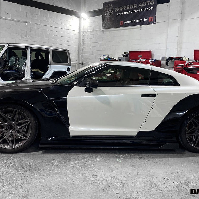DarwinPRO 2008 - 2022 Nissan GTR R35 CBA & DBA & EBA BKSSII Style Partial Carbon Fiber Full Wide Body Kit Aftermarket Carbon Fiber Part / Bodykit - Robot Bodykits