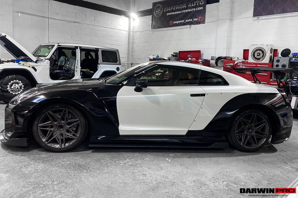 DarwinPRO 2008 - 2022 Nissan GTR R35 CBA & DBA & EBA BKSSII Style Partial Carbon Fiber Full Wide Body Kit Aftermarket Carbon Fiber Part / Bodykit - Robot Bodykits
