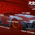 DarwinPRO 2008 - 2022 Nissan GTR R35 CBA & DBA & EBA BKSSII Style Partial Carbon Fiber Full Wide Body Kit Aftermarket Carbon Fiber Part / Bodykit - Robot Bodykits