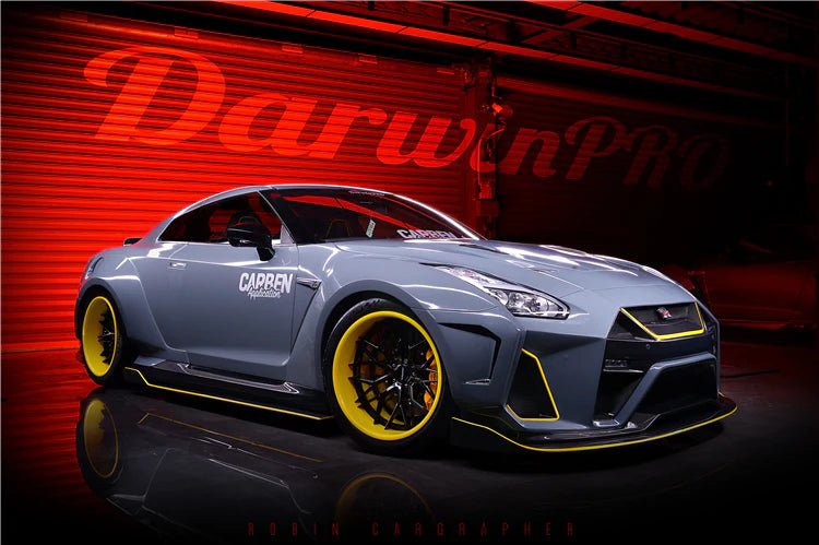 DarwinPRO 2008 - 2022 Nissan GTR R35 CBA & DBA & EBA BKSSII Style Partial Carbon Fiber Full Wide Body Kit Aftermarket Carbon Fiber Part / Bodykit - Robot Bodykits