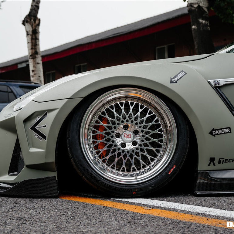 DarwinPRO 2008 - 2022 Nissan GTR R35 CBA & DBA & EBA BKSSII Style Partial Carbon Fiber Full Wide Body Kit Aftermarket Carbon Fiber Part / Bodykit - Robot Bodykits
