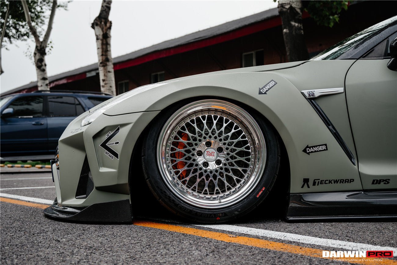 DarwinPRO 2008 - 2022 Nissan GTR R35 CBA & DBA & EBA BKSSII Style Partial Carbon Fiber Full Wide Body Kit Aftermarket Carbon Fiber Part / Bodykit - Robot Bodykits