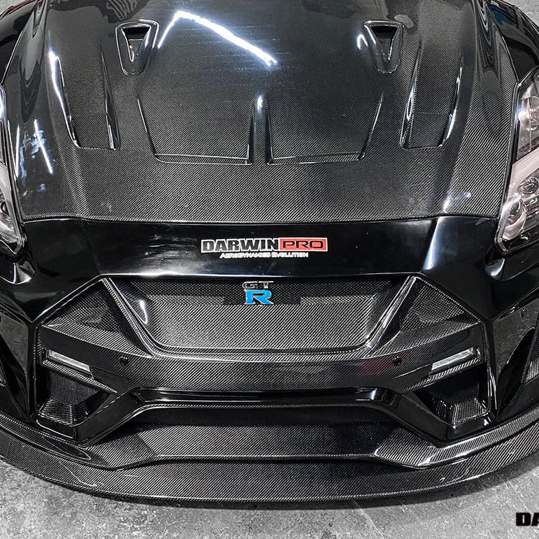 DarwinPRO 2008 - 2022 Nissan GTR R35 CBA & DBA & EBA BKSSII Style Partial Carbon Fiber Full Wide Body Kit Aftermarket Carbon Fiber Part / Bodykit - Robot Bodykits