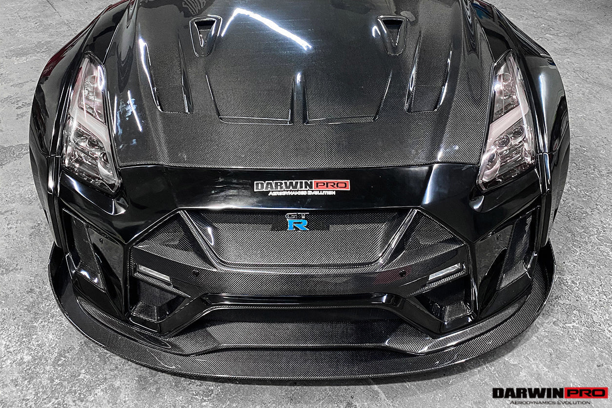 DarwinPRO 2008 - 2022 Nissan GTR R35 CBA & DBA & EBA BKSSII Style Partial Carbon Fiber Full Wide Body Kit Aftermarket Carbon Fiber Part / Bodykit - Robot Bodykits