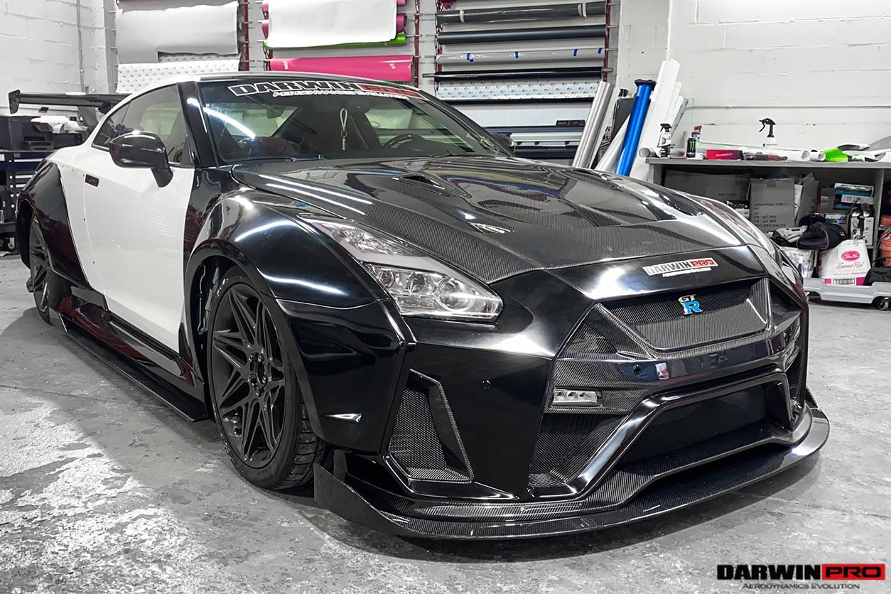 DarwinPRO 2008 - 2022 Nissan GTR R35 CBA & DBA & EBA BKSSII Style Partial Carbon Fiber Full Wide Body Kit Aftermarket Carbon Fiber Part / Bodykit - Robot Bodykits