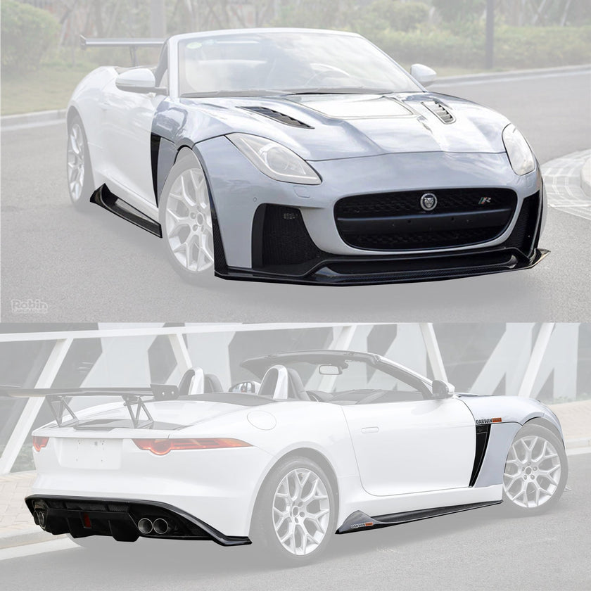 DarwinPRO 2013-2017 Jaguar F-Type Coupe & Convertible IMP Performance Partial Carbon Bodykit + Bonnet Aftermarket Carbon Fiber Part / Bodykit - Robot Bodykits