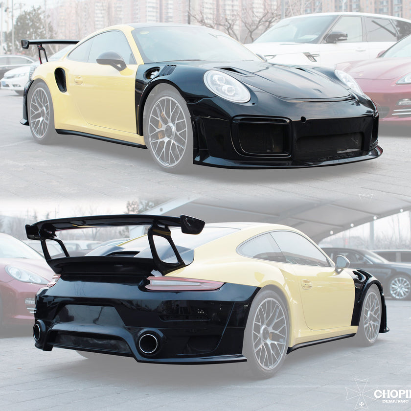DarwinPro 2013 - 2019 Porsche 991 911 Turbo - 991.2 GT2 RS Conversion Full Bodykit FRP / Partial Carbon Aftermarket Carbon Fiber Part / Bodykit - Robot Bodykits