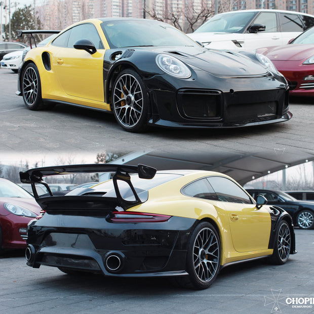 DarwinPro 2013 - 2019 Porsche 991 911 Turbo - 991.2 GT2 RS Conversion Full Bodykit FRP / Partial Carbon Aftermarket Carbon Fiber Part / Bodykit - Robot Bodykits