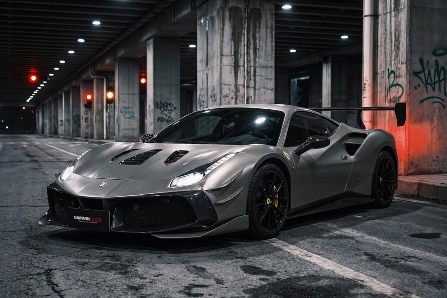 DarwinPRO 2015 - 2020 Ferrari 488 GTB Challenge Evo Modena Style Full Body Kit Aftermarket Carbon Fiber Part / Bodykit - Robot Bodykits