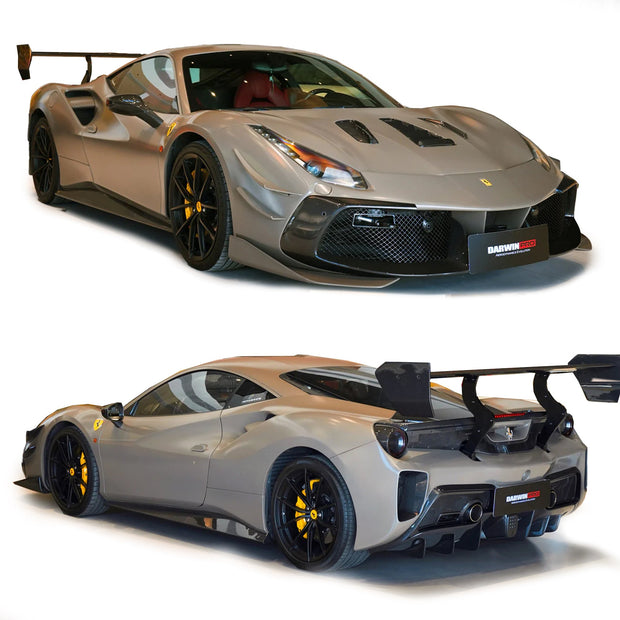 DarwinPRO 2015 - 2020 Ferrari 488 GTB Challenge Evo Modena Style Full Body Kit Aftermarket Carbon Fiber Part / Bodykit - Robot Bodykits