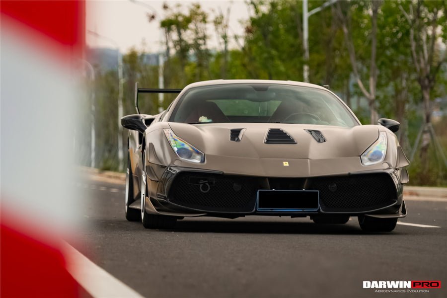 DarwinPRO 2015 - 2020 Ferrari 488 GTB Challenge Evo Modena Style Full Body Kit Aftermarket Carbon Fiber Part / Bodykit - Robot Bodykits